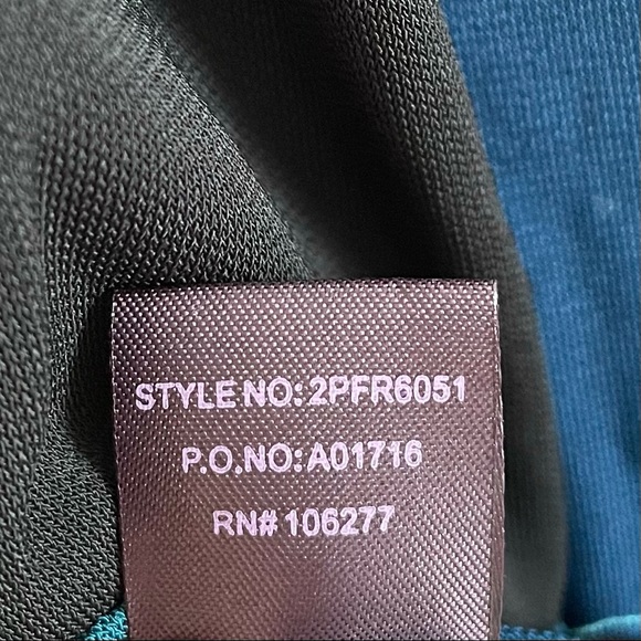 Hale Bob Long Sleeve Dress with Color Block Chevron Design Size Small - Picture 9 of 9